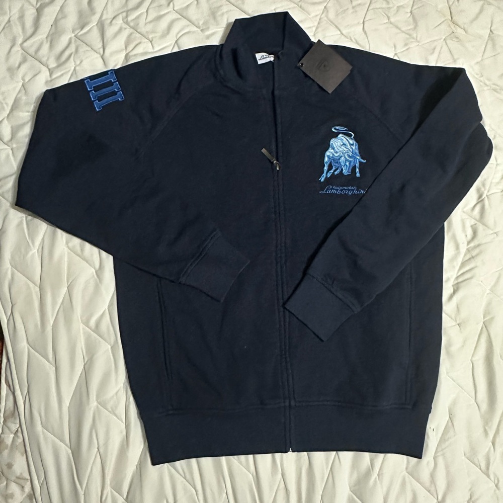 New mens size XL Lamborghini . blue navy color new with the tag authentic 100%
